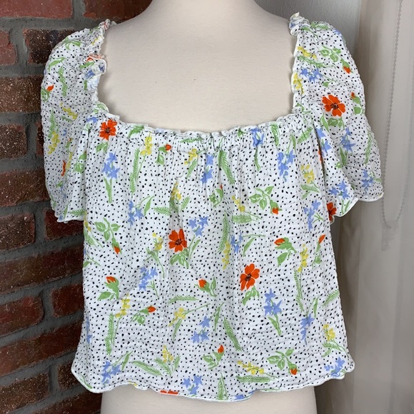 Lou & Grey Floral Crop Top, S - Picture 3 of 11